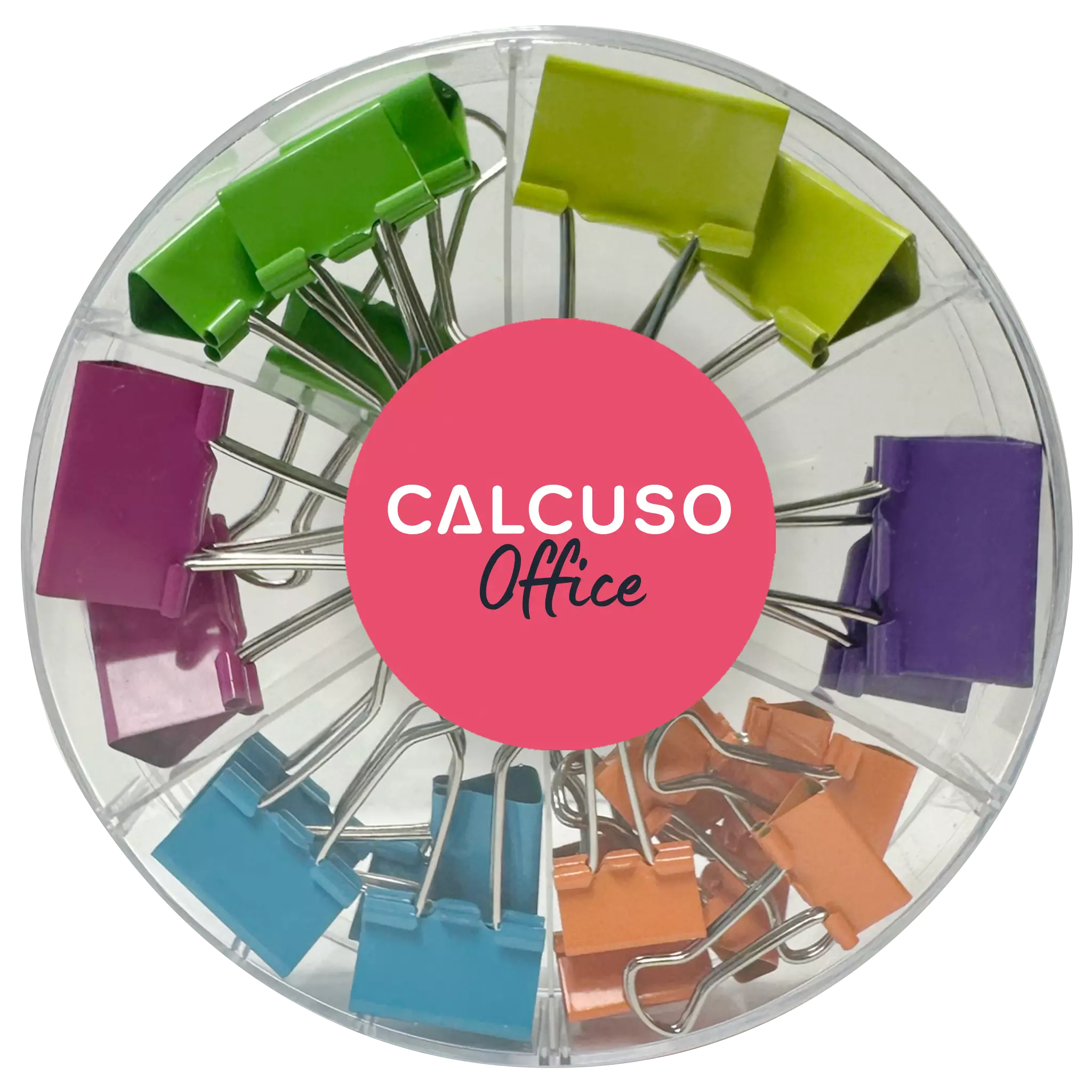 Assorted coloured multi-purpose clips (CALCUSO)