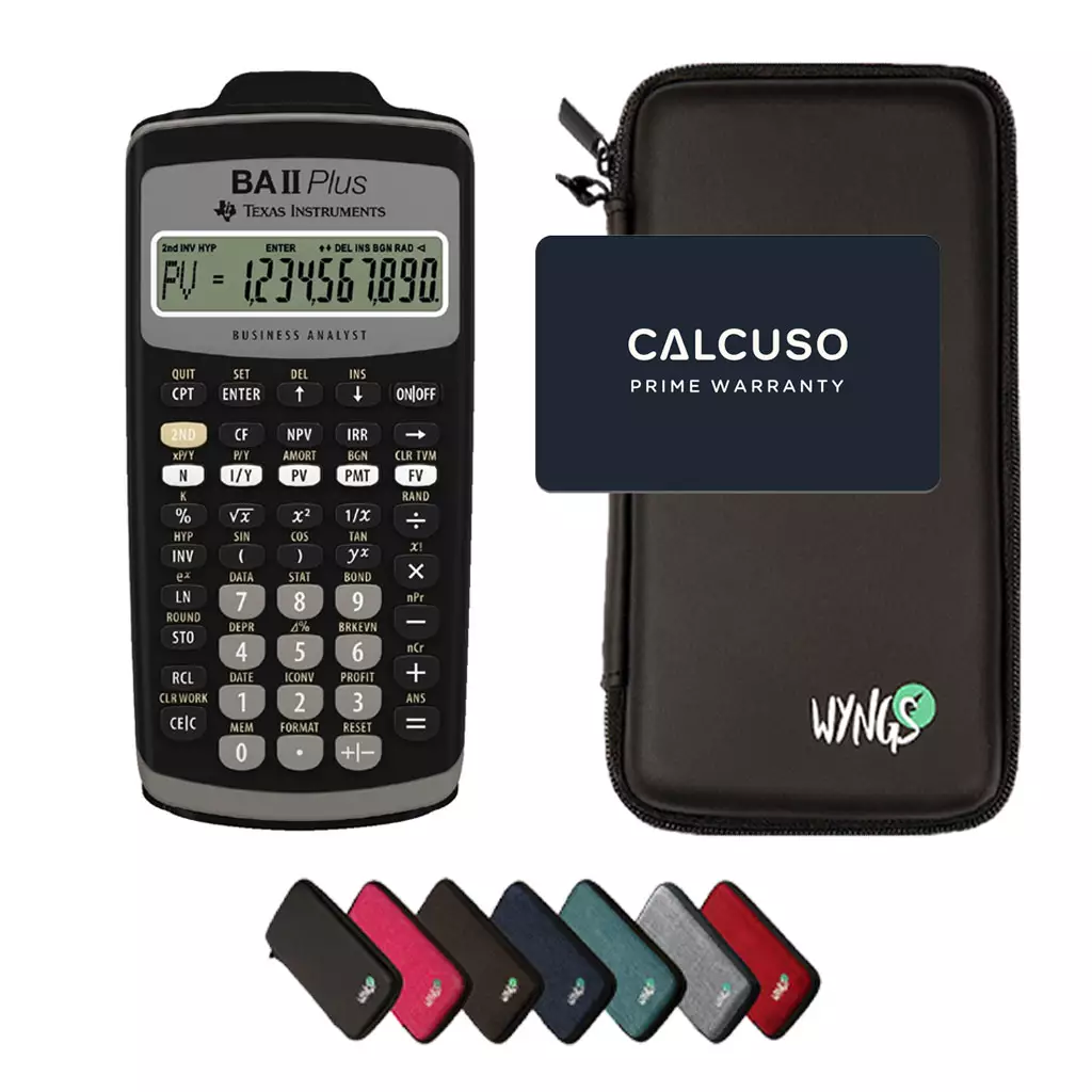 CALCUSO Ensemble de Base avec Calculatrice TI-BA II Plus