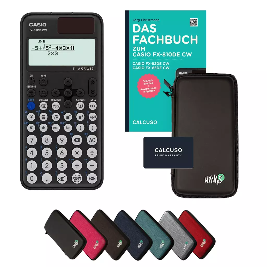 ﻿CALCUSO Pacchetto Standard con Calcolatrice Casio fx-85DE CW