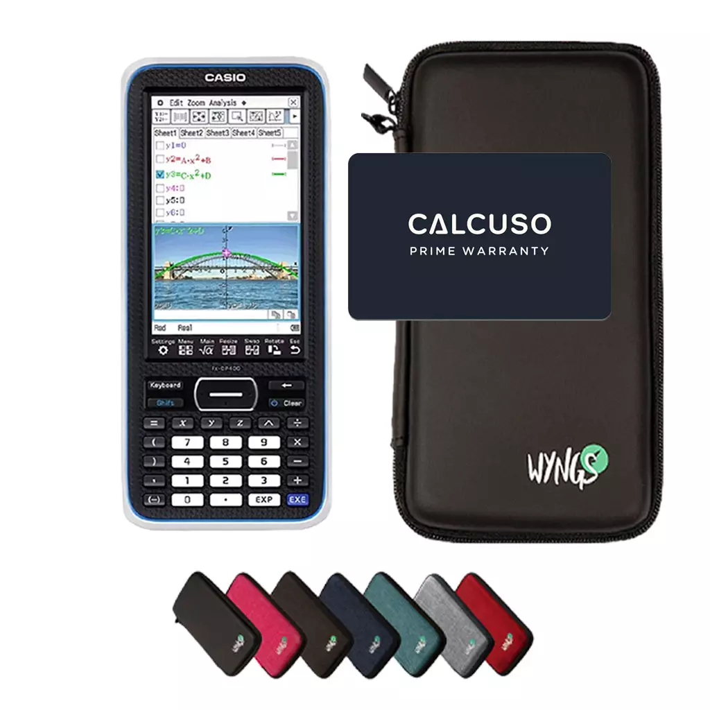 CALCUSO Ensemble de Base noir avec Calculatrice Graphique Casio Classpad II - Casio fx-CP400