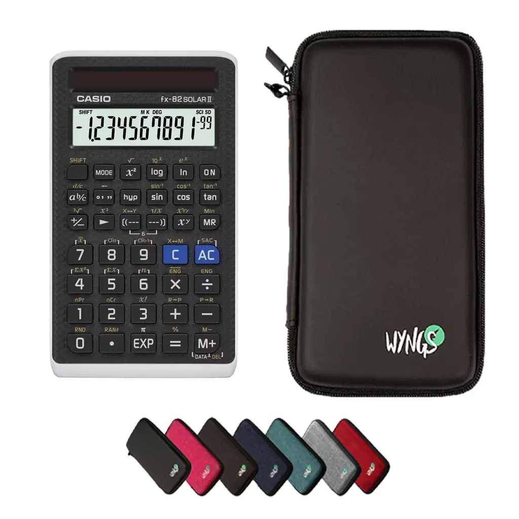 CALCUSO Sparpaket mit Taschenrechner Casio fx-82 Solar II