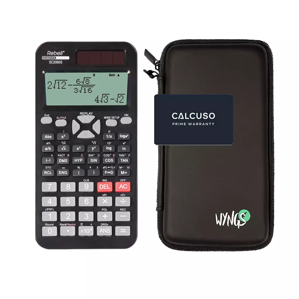 CALCUSO Sparpaket mit Taschenrechner Rebell SC2060S