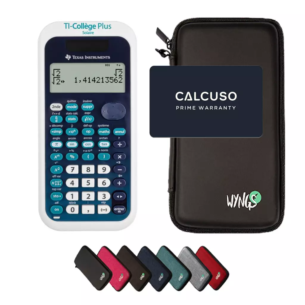 CALCUSO Sparpaket mit Taschenrechner TI Collège Plus Solar