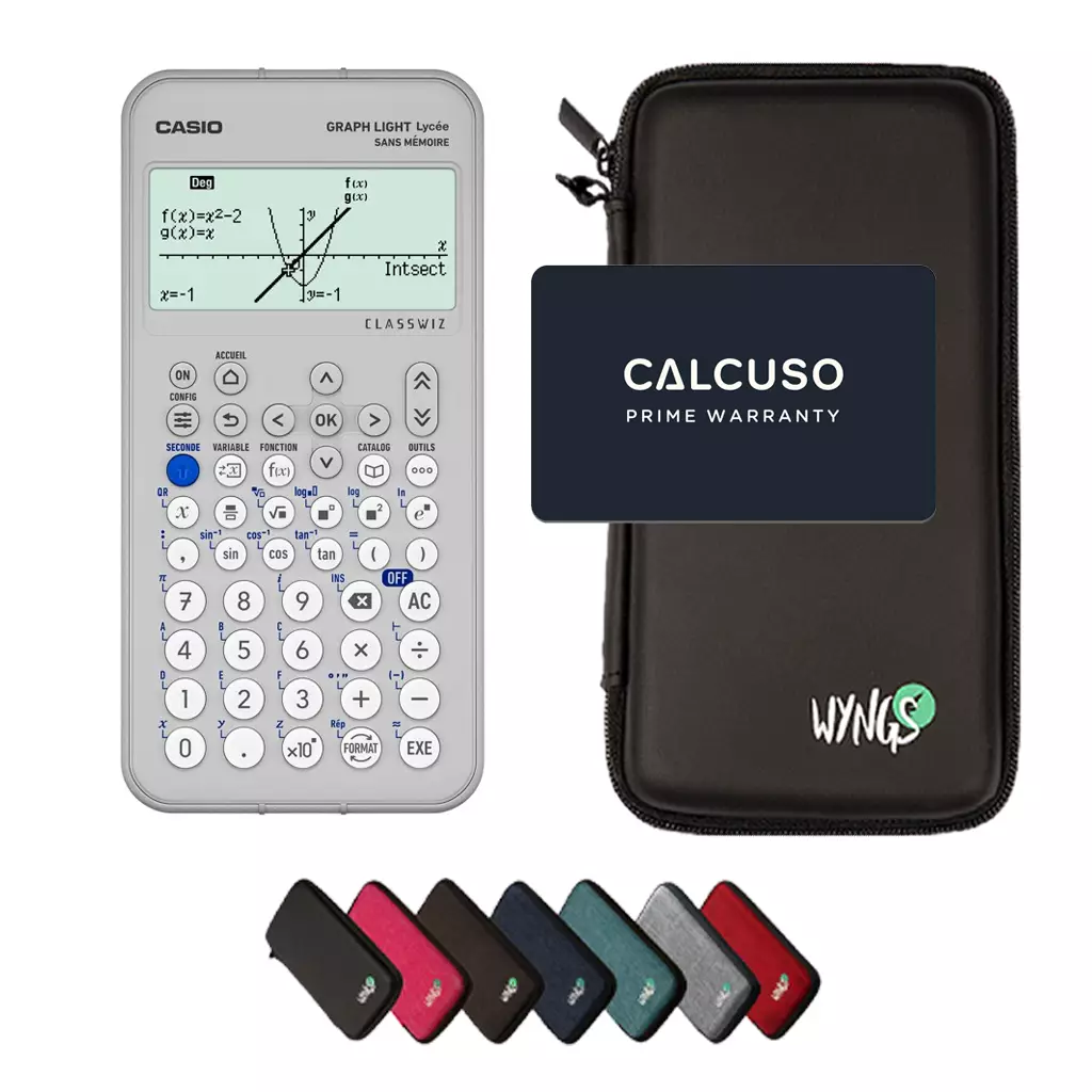 CALCUSO Sparpaket mit Grafikrechner Casio Graph Light