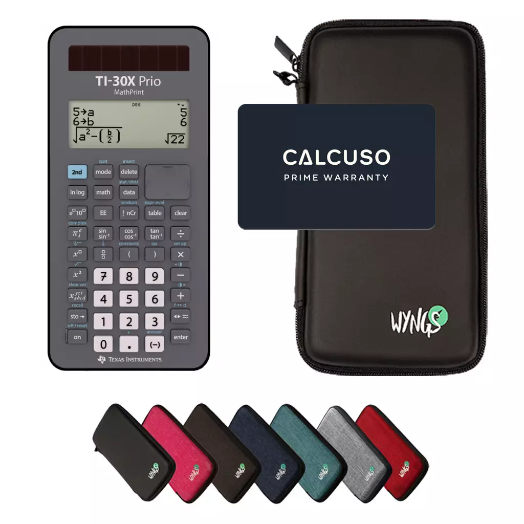 CALCUSO Basispakket met Rekenmachine TI-30X Prio MathPrint