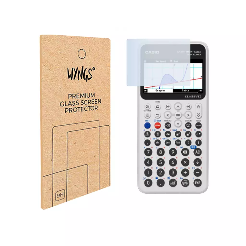 WYNGS Housse De Protection Bleu Pour Casio Graph Math+ / Graph Light – Housse Compatible Avec Calculatrices Casio