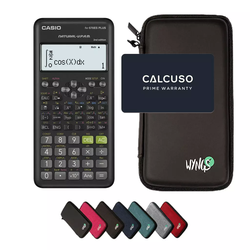 CALCUSO Sparpaket mit Taschenrechner Casio fx-570ES Plus 2nd edition