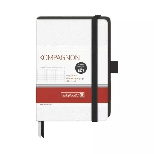 Notizbuch A6 kar weiss Kompagnon