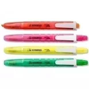 Textmarker Stabilo Swing Click gelb