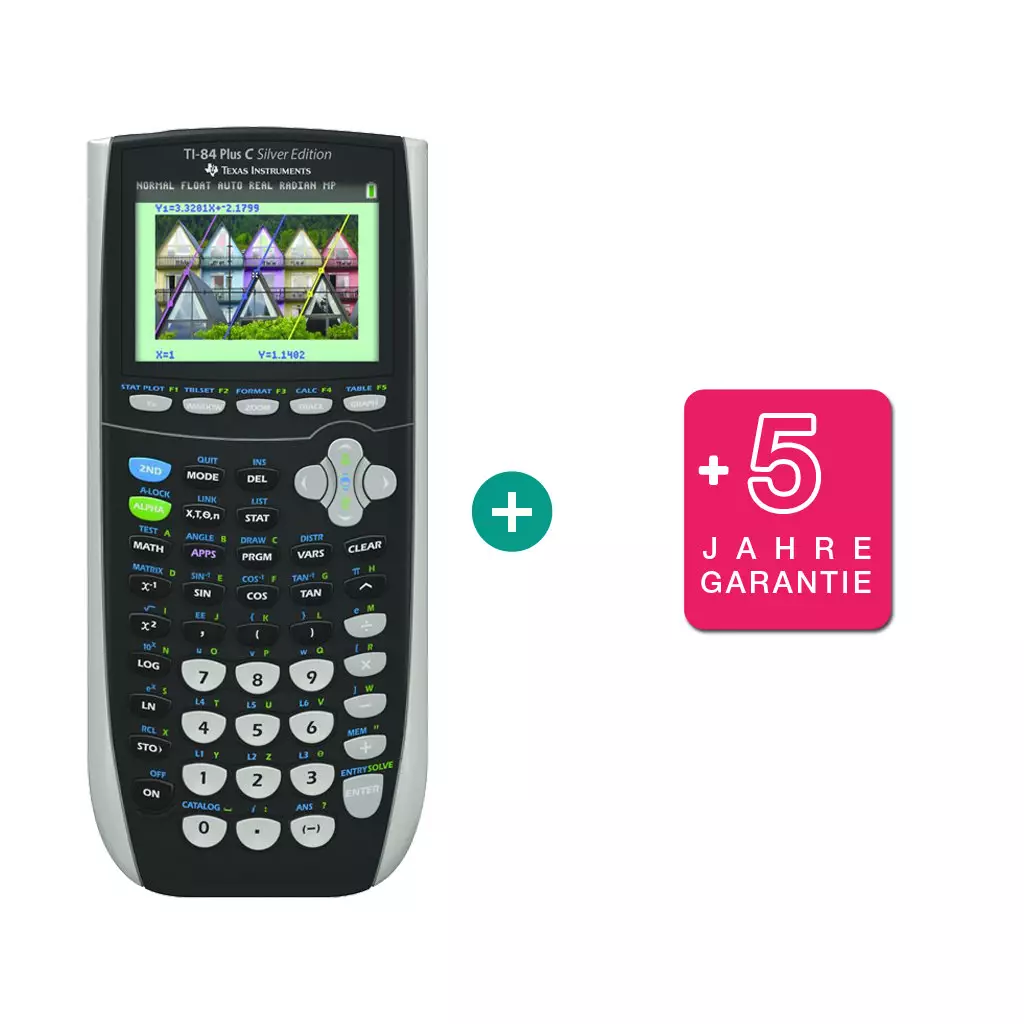 TI-84 Plus Colour Silver Edition $ BUNDLE: erweiterte Garantie