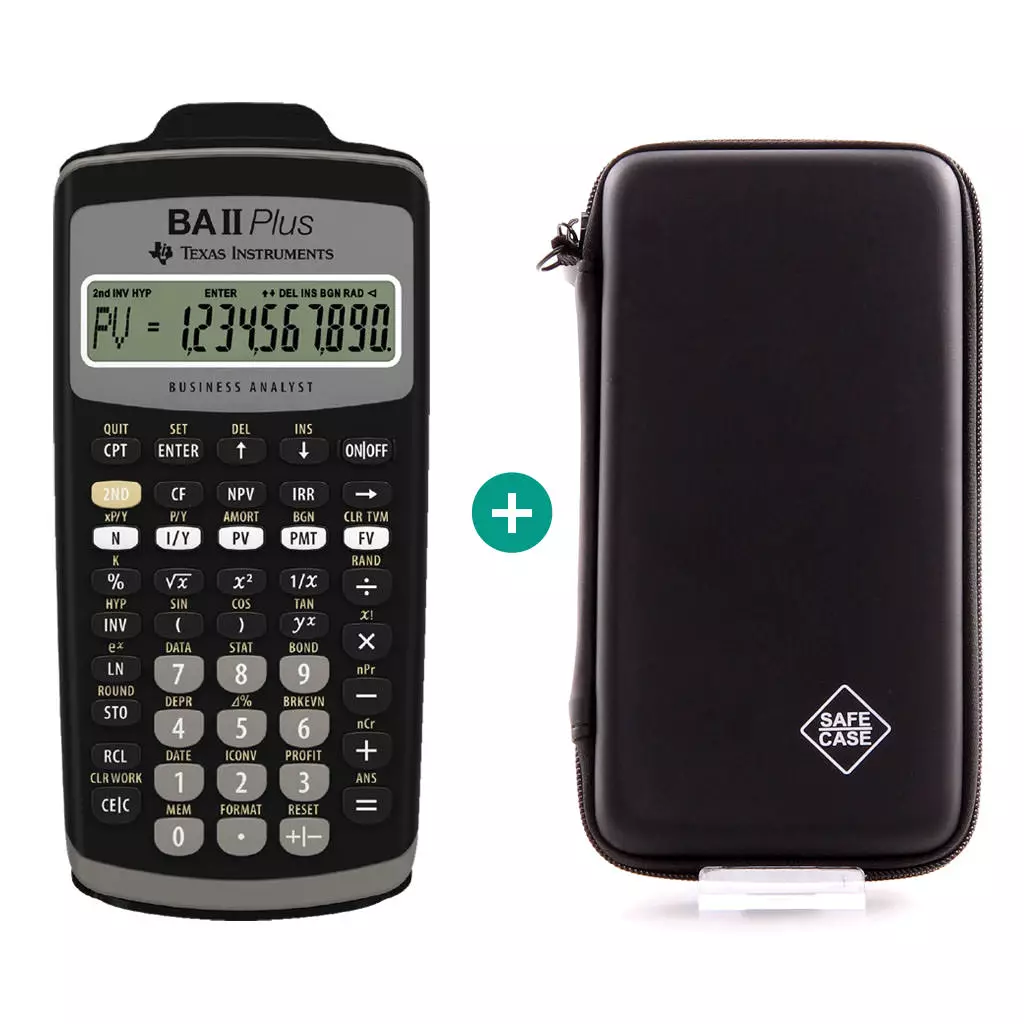 TI BA II Plus $ BUNDLE: Schutztasche