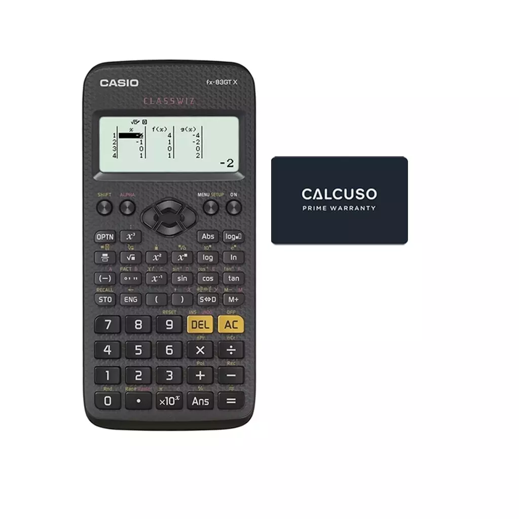 Casio FX 83 GT X Schwarz + erweiterte Garantie