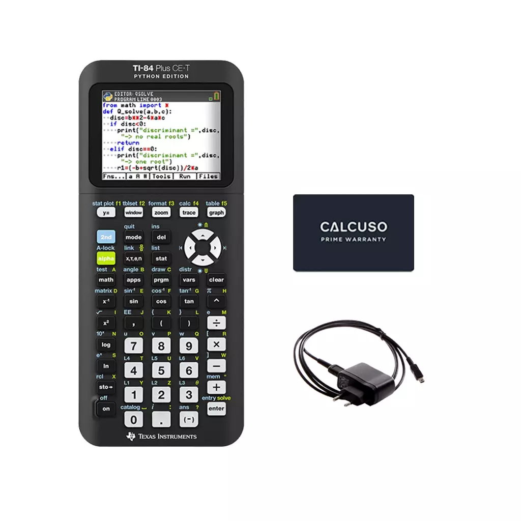 TI 84 Plus CE-T Python Edition + Garantie + Ladekabel