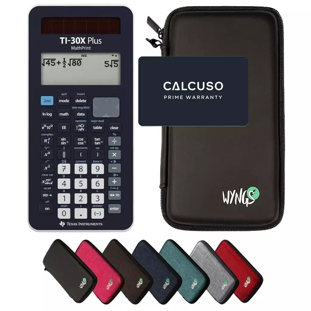 CALCUSO Ensemble de Base avec Calculatrice TI-30X Plus Mathprint