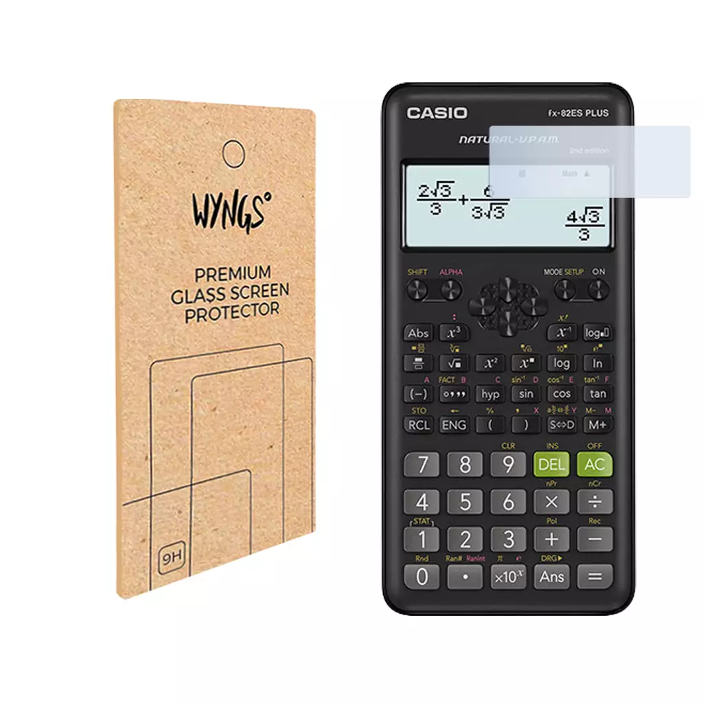 WYNGS Schermfolie voor Casio FX 82 ES Plus 2nd Edition