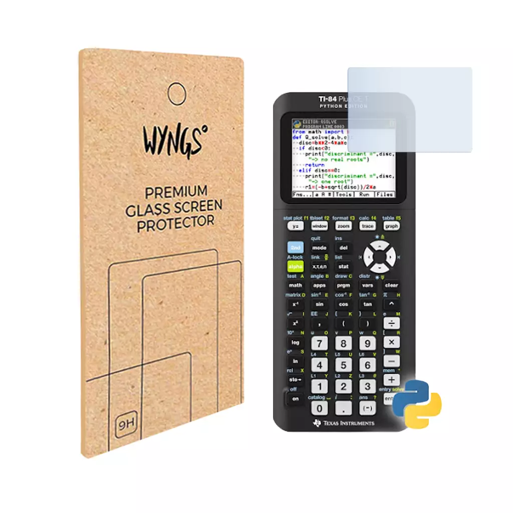 WYNGS Film Protecteur pour TI-84 Plus CE-T Python Edition