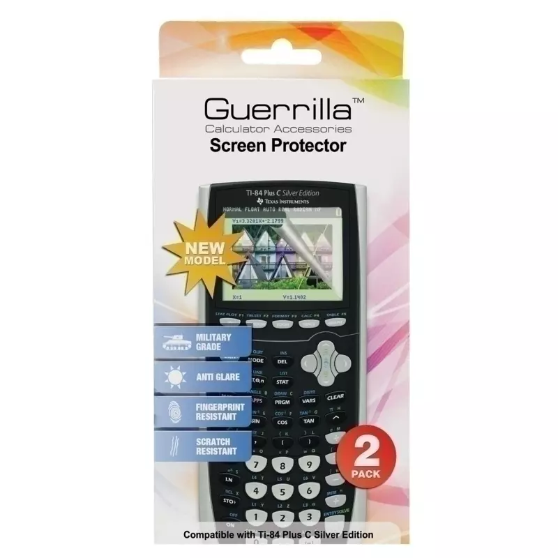 Guerilla schermfolie voor TI 84 Plus C SE