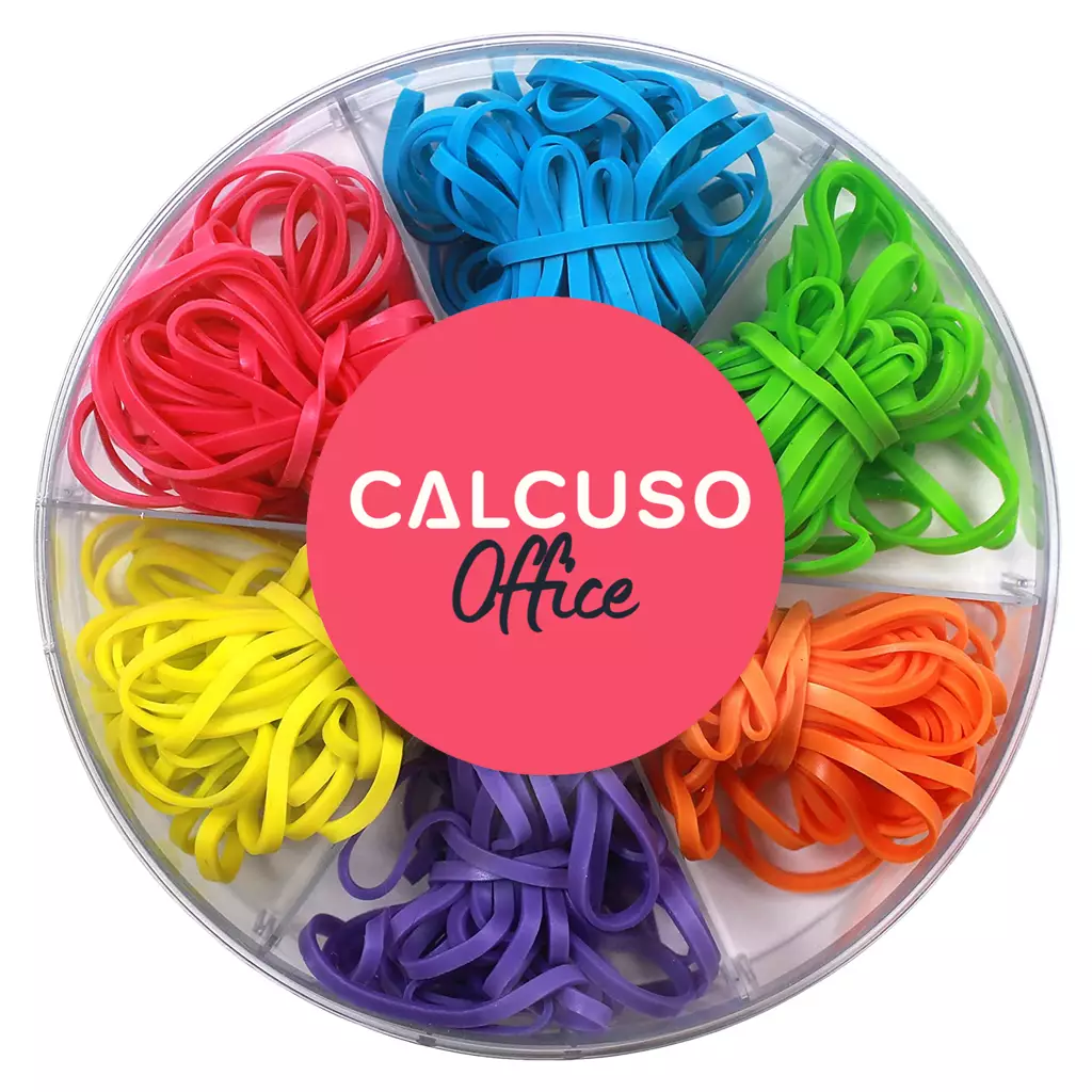 Assorted coloured rubber bands (CALCUSO)