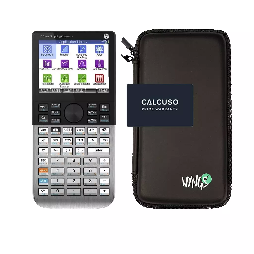 CALCUSO Basispakket zwart met Grafische Rekenmachine HP Prime