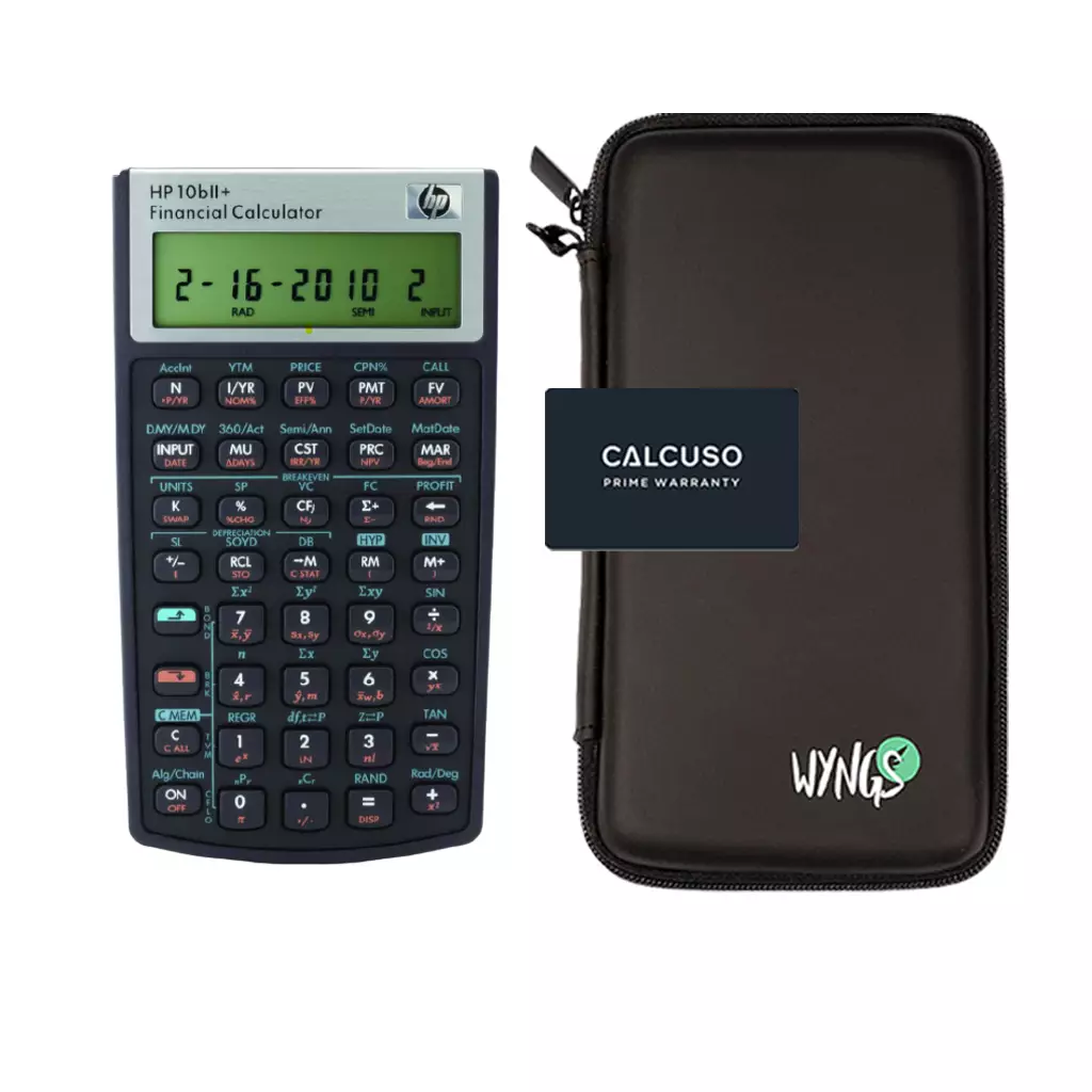 HP 10 BII Plus + Beschermhoes + verlengde garantie