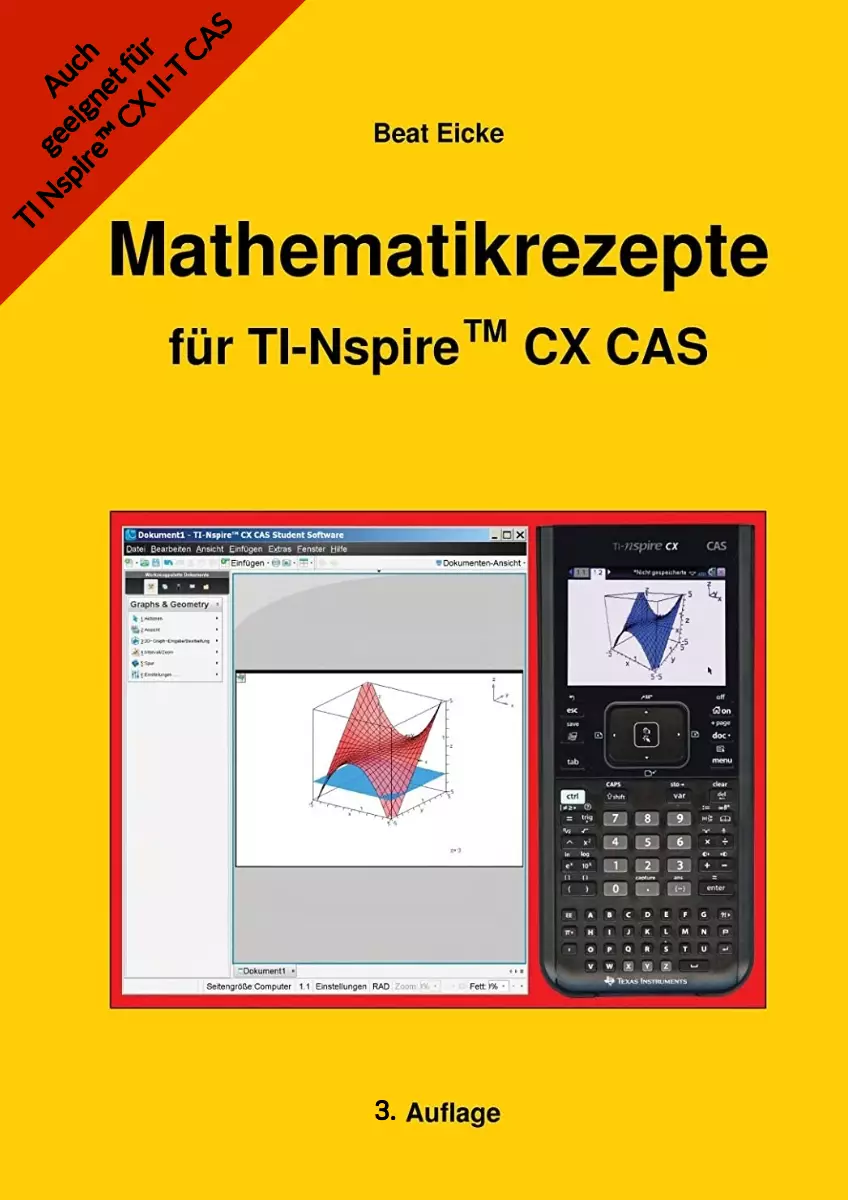 Wiskunderecepten voor TI-Nspire CX CAS en TI Nspire CX II-T CAS (Duits)
