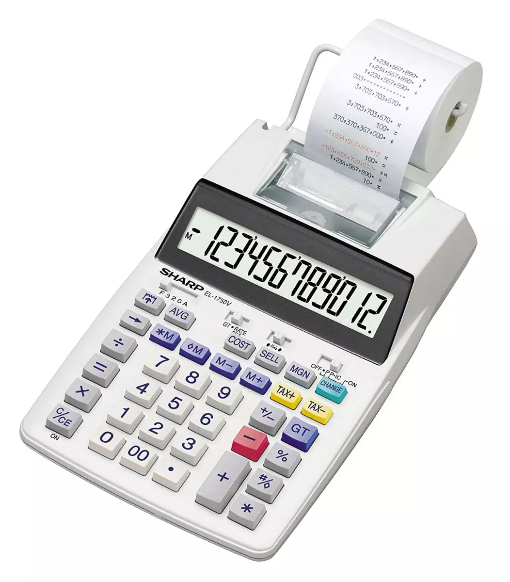 Sharp EL-1750V Druckrechner
