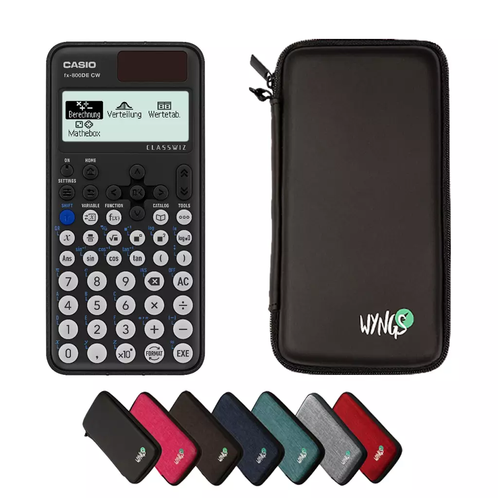 CALCUSO Ensemble de Base avec Calculatrice Casio FX-810DE CW ClassWiz