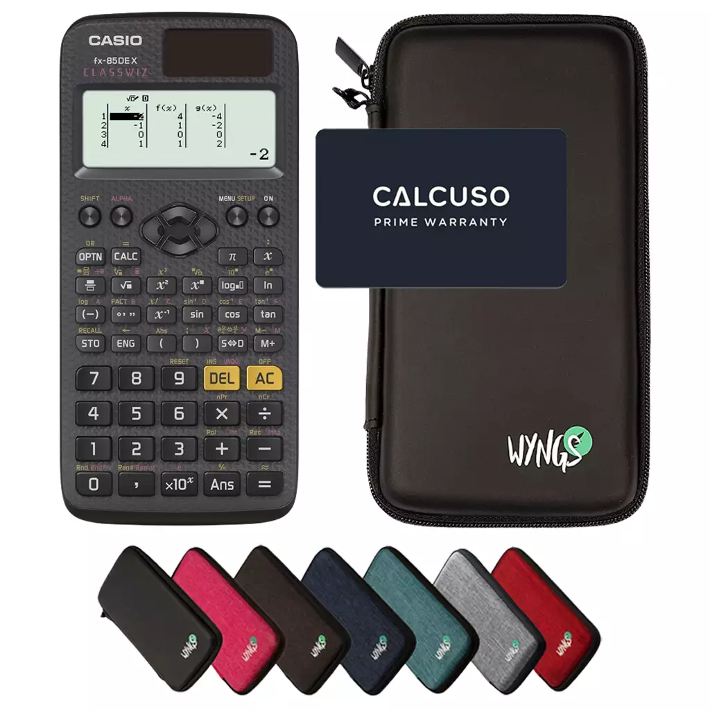 CALCUSO Ensemble de Base avec Calculatrice Casio FX-85DE X ClassWiz