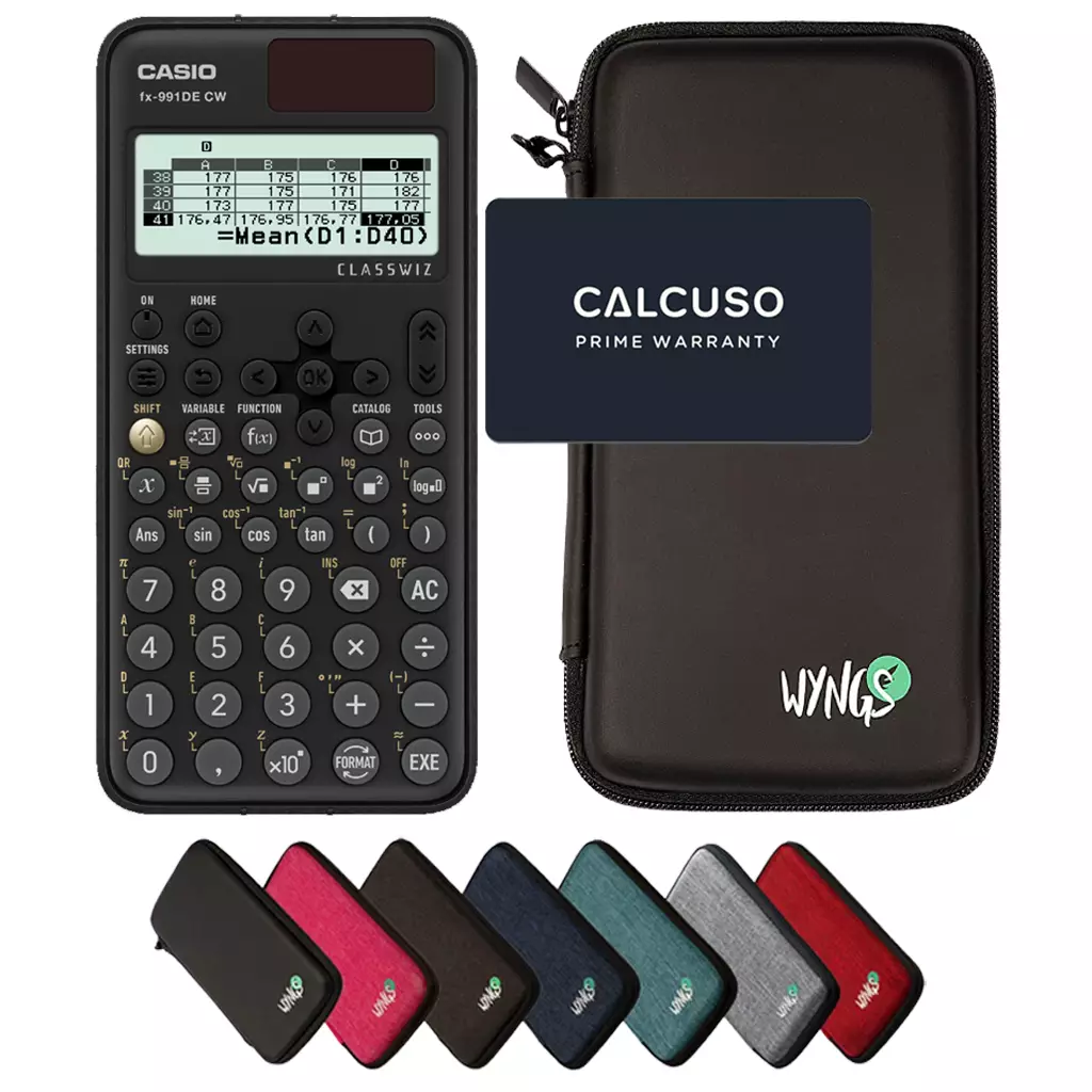 CALCUSO Basispakket met Rekenmachine Casio FX-991DE CW ClassWiz