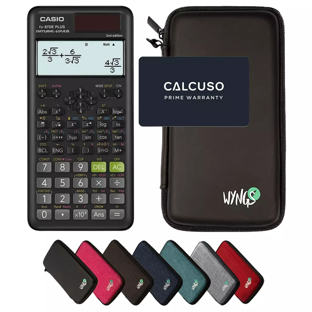 CALCUSO Ensemble de Base avec Calculatrice Casio FX-87DE Plus 2