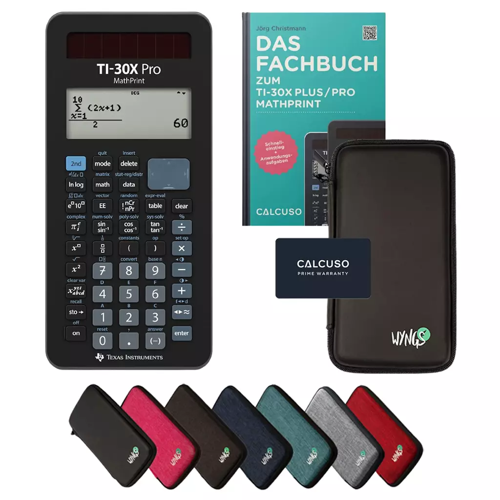﻿CALCUSO Standaardpakket met Rekenmachine TI-30X Pro Mathprint