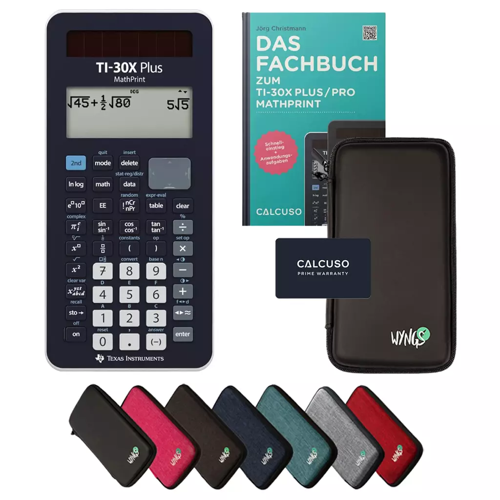 ﻿CALCUSO Ensemble Standard avec Calculatrice TI-30X Plus Mathprint
