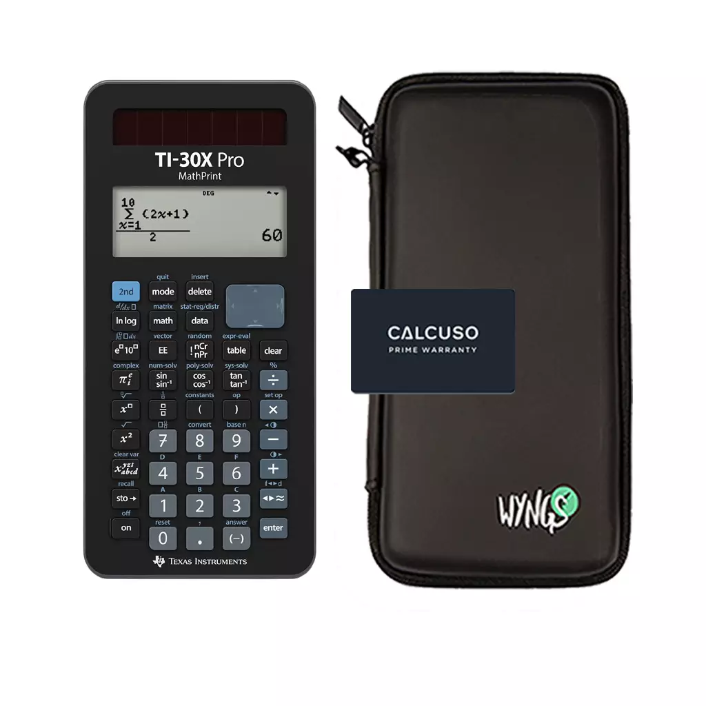  TI 30 X Pro MathPrint + erweiterte Garantie + Schutztasche 