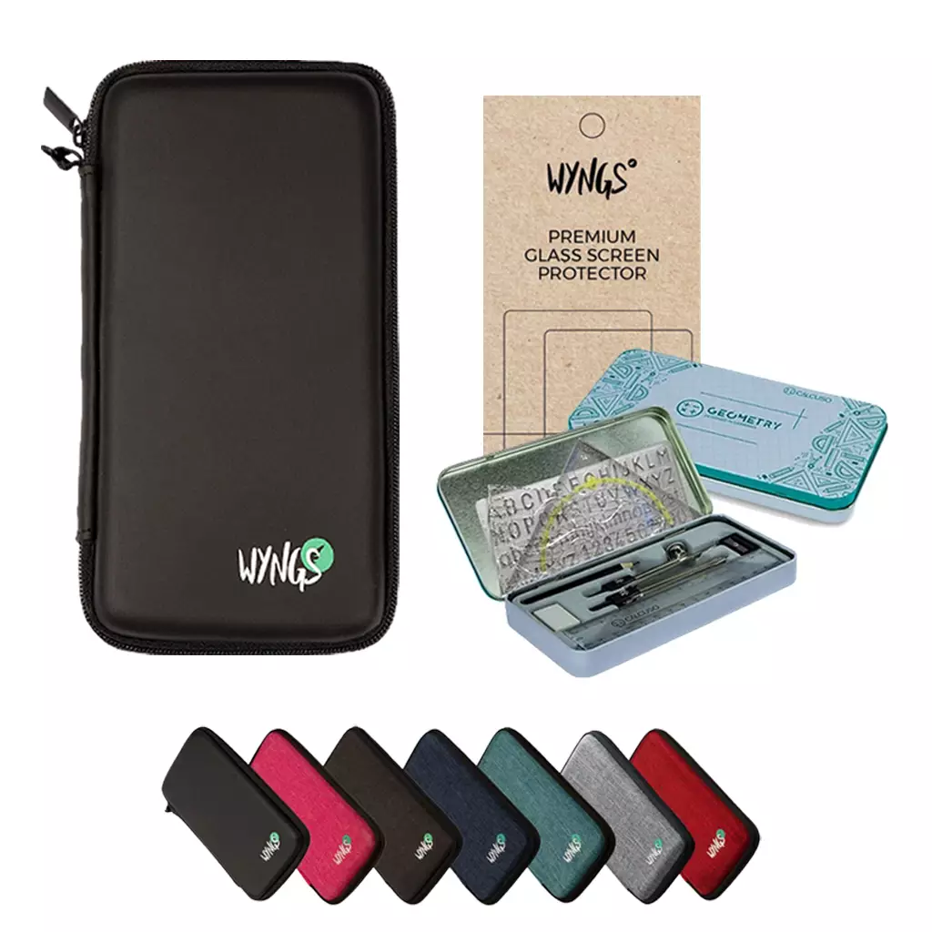 CALCUSO Zubehör Streberpaket kompatibel für Taschenrechner Casio FX 570 ES Plus II