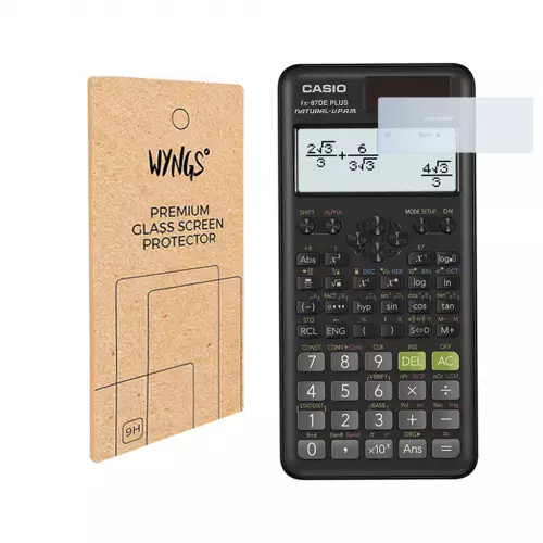 WYNGS Displayschutzfolie zum Taschenrechner Casio FX DE/ES PLUS 2nd Edition