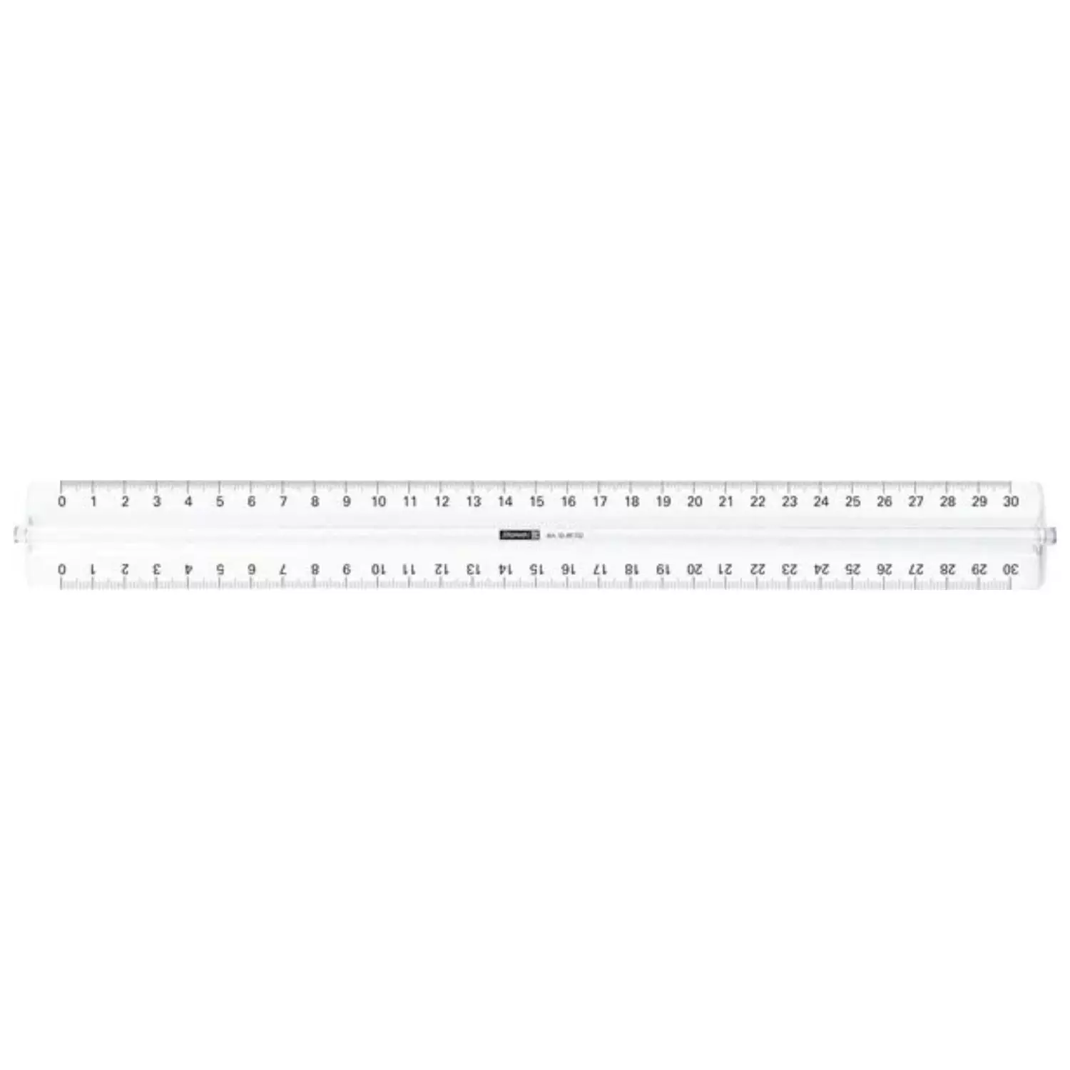 Lineal 30cm Griff glasklar