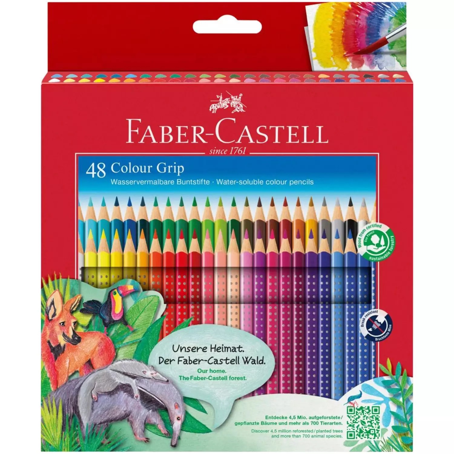 Faber-Castell Colour Grip Buntstifte, 48er Pack