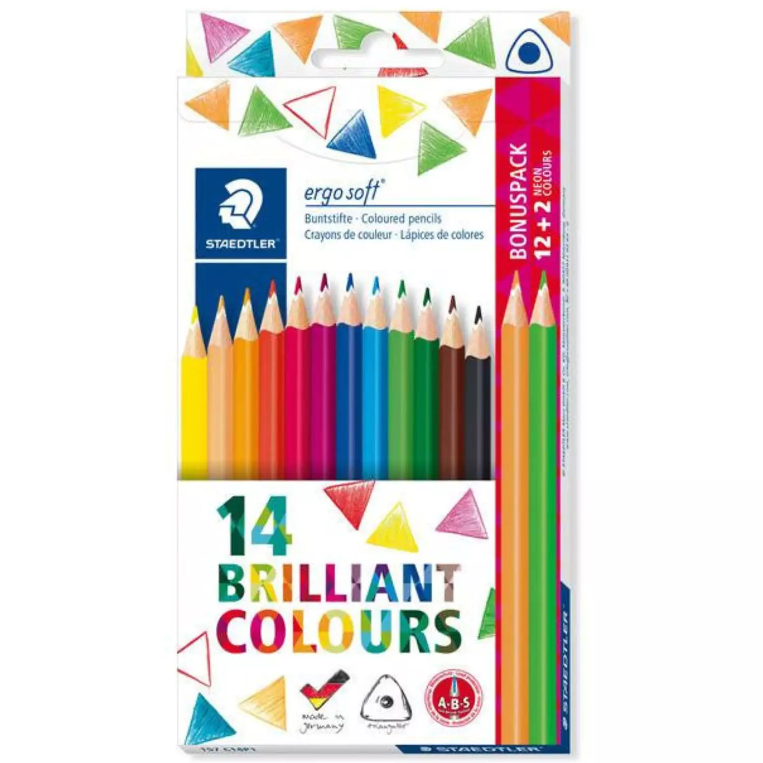 Staedtler 12 ergosoft Buntstifte dreikant