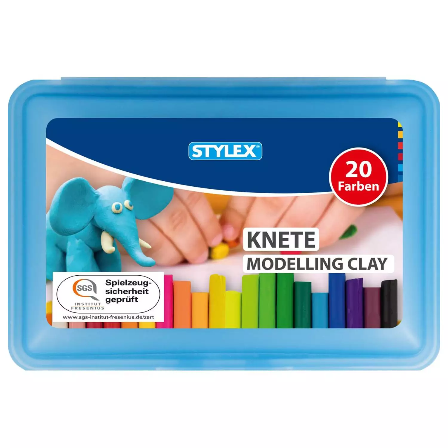 STYLEX® Knete in 20 verschiedenen Farben