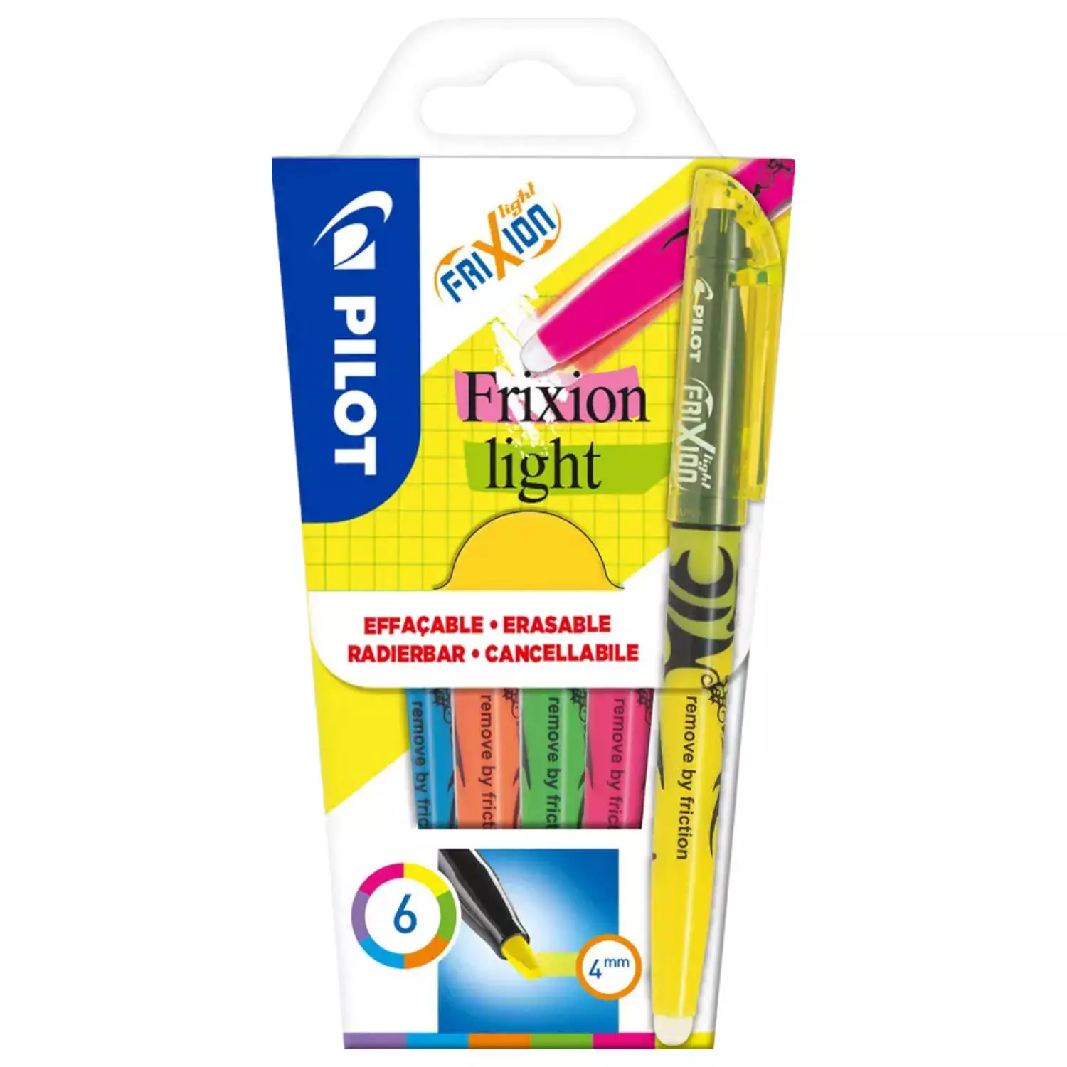 Frixion Textmarker Set: 6 Farben