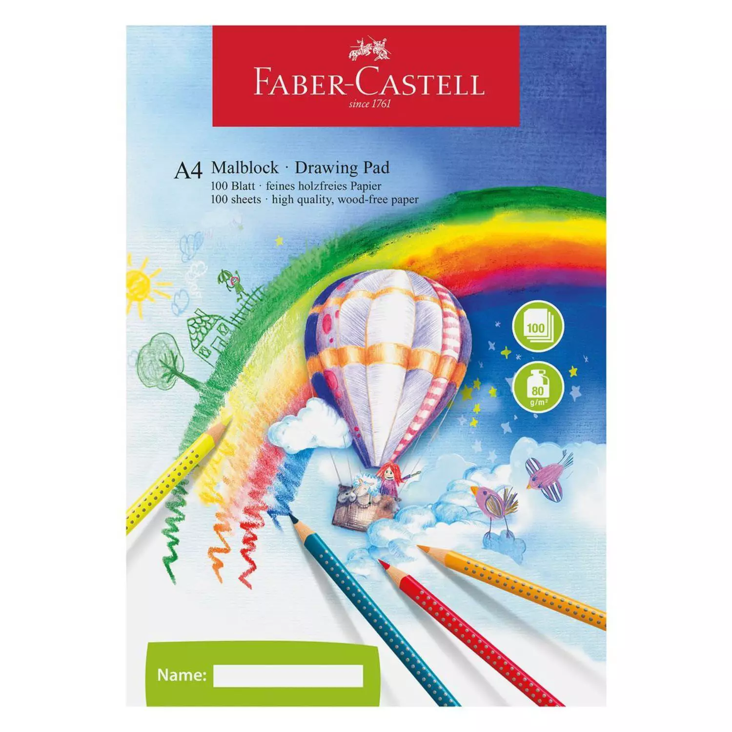 Faber-Castell Malblock A4, 100 Blatt