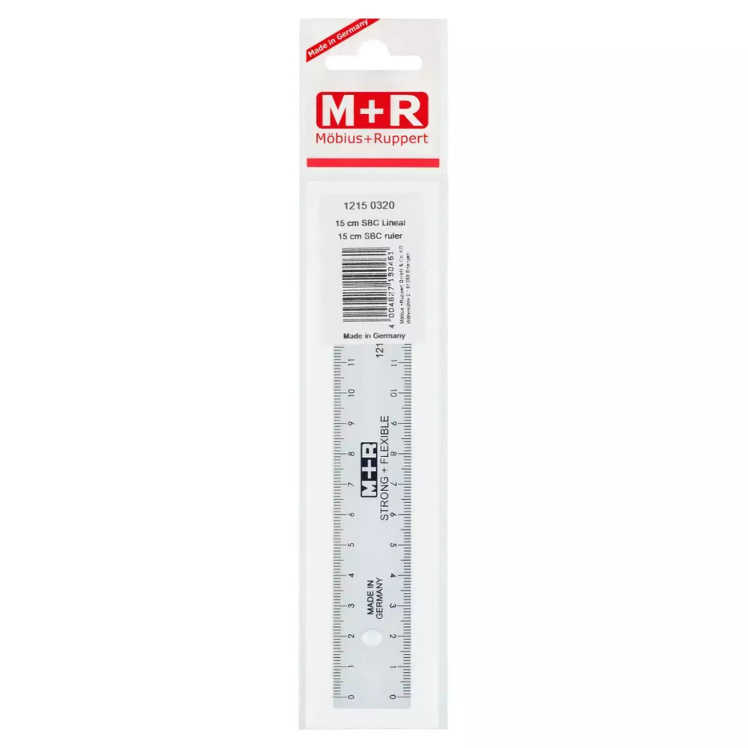 Möbius+Ruppert Lineal flexibel, 15 cm