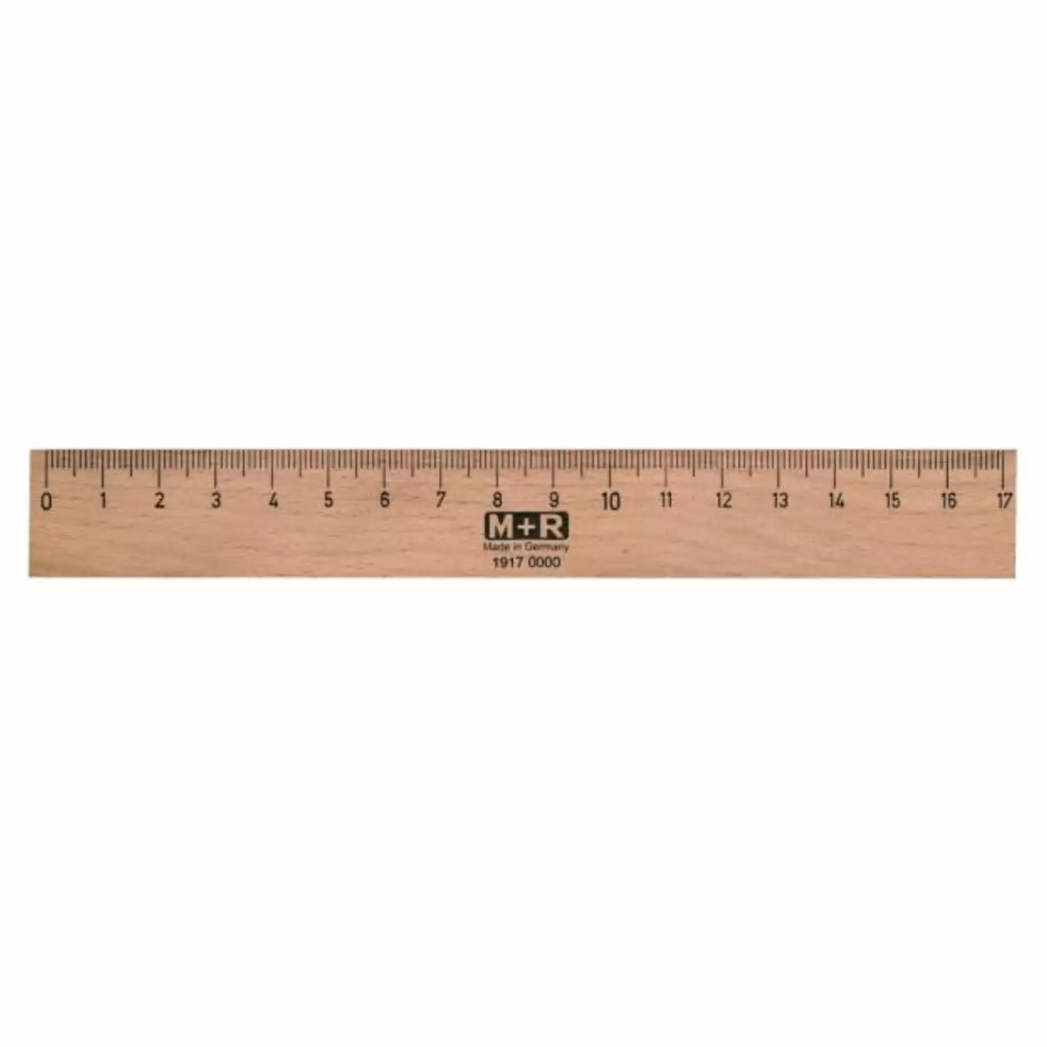 Möbius+Ruppert Kleines Holzlineal, 17 cm