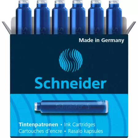 Schneider Füllerpatronen 6603 königsblau 6 Stück
