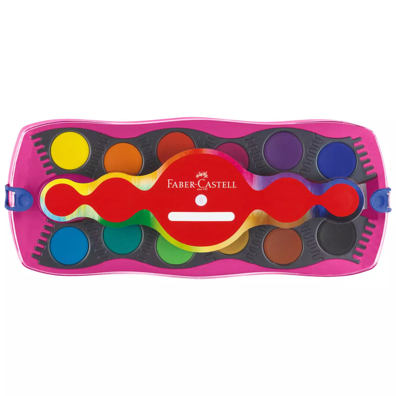Faber-Castell Farbkasten Connector Einhorn + Regenbogenglitzer + Sticker