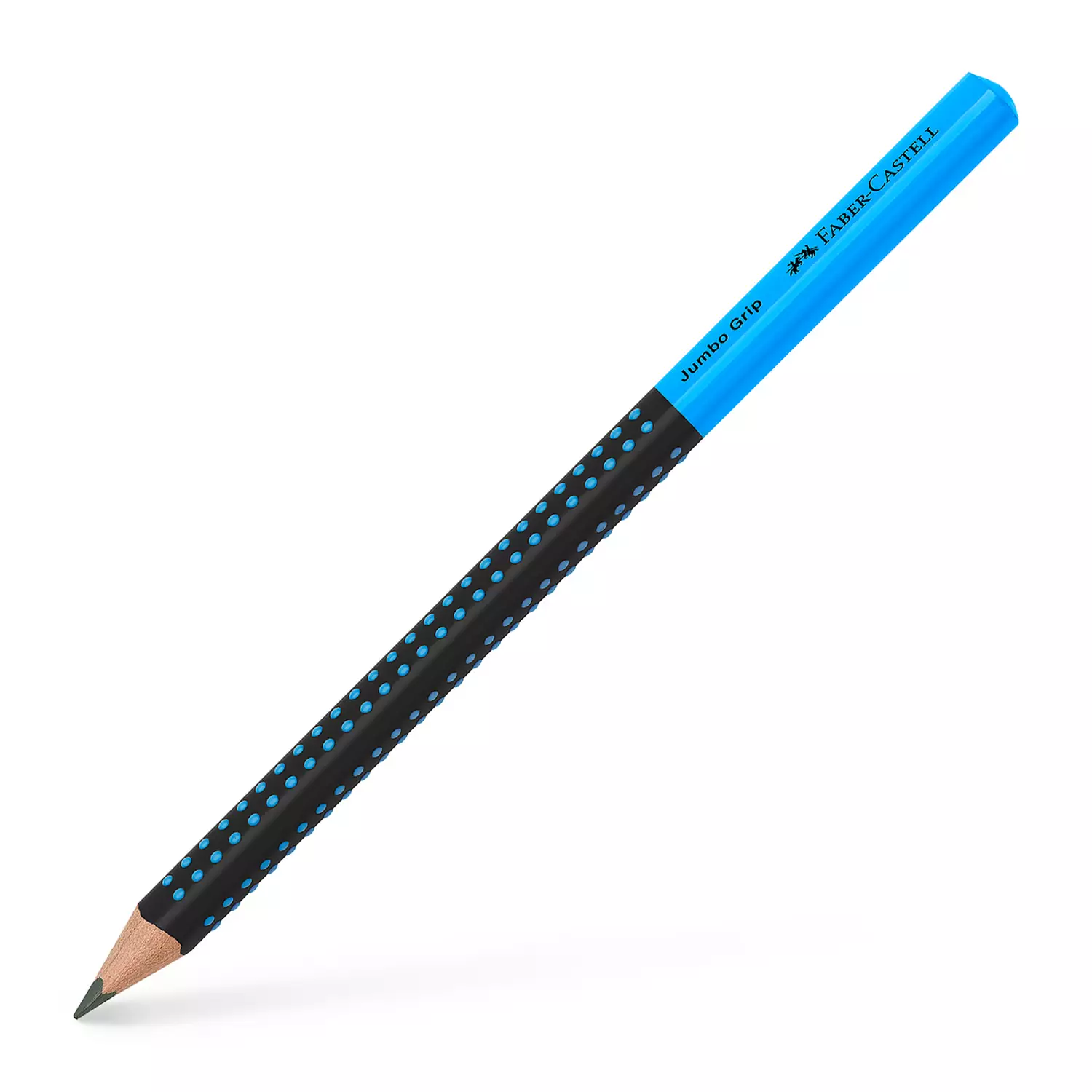 Faber-Castell Schreiblernbleistift Jumbo Grip HB, schwarz-blau