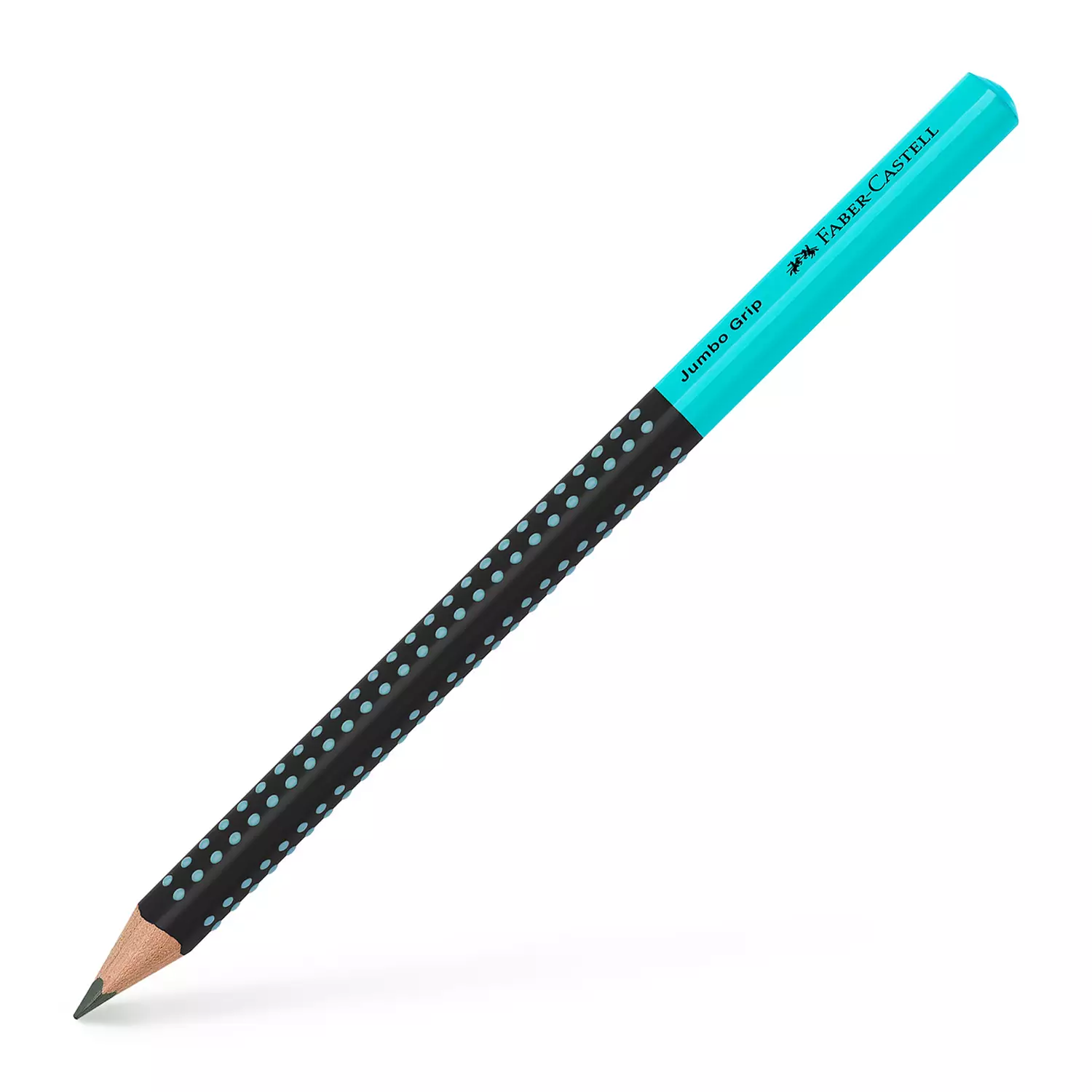 Faber-Castell Schreiblernbleistift Jumbo Grip HB, schwarz-türkis