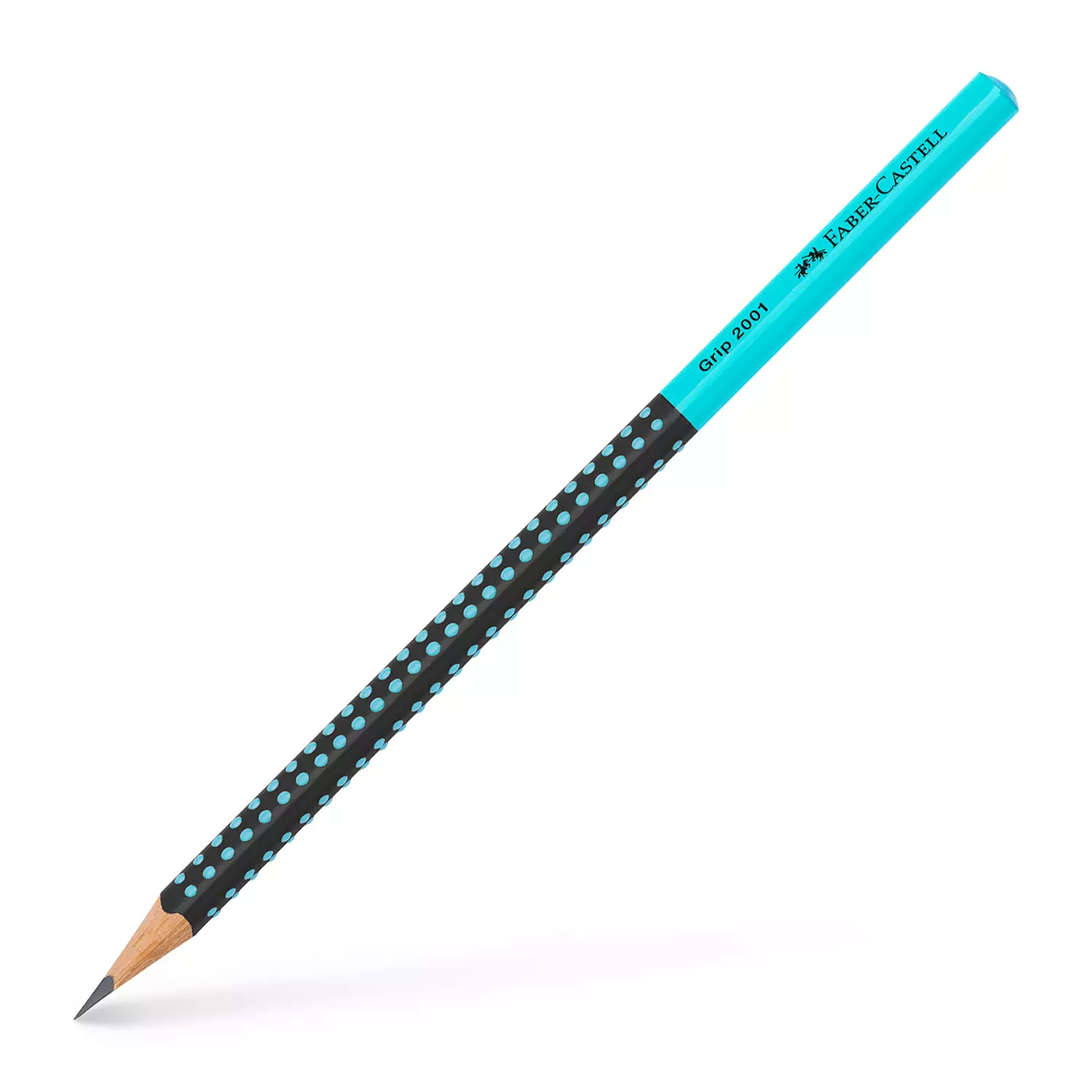 Faber-Castell Bleistift HB Grip, schwarz-türkis