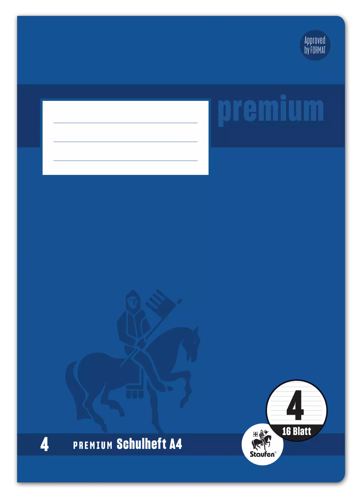 Staufen Premium Heft PREMIUM LIN 4 - A4, 16 Blatt, 90 g/qm, PREMIUM LIN iert