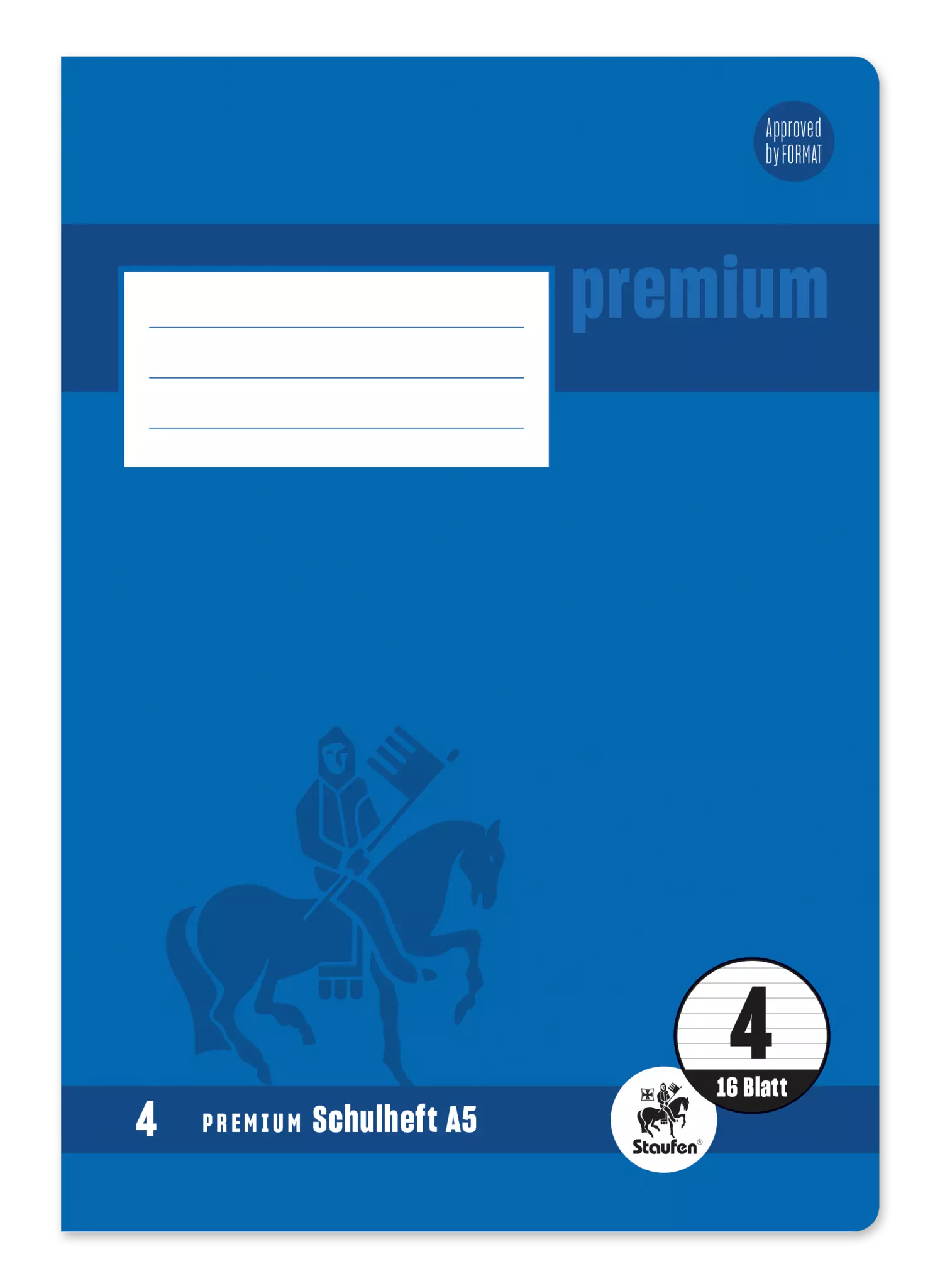 Staufen Premium Heft PREMIUM LIN 4 - A5, 16 Blatt, 90 g/qm, PREMIUM liniert